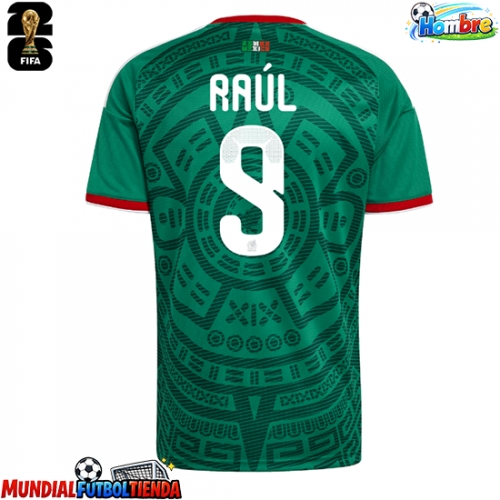 Camiseta México Raul Jimenez #9 Primera Equipación Replica Mundial 2026 mangas cortas